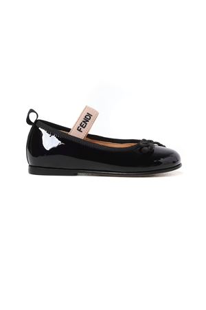 Ballerina in vernice nera FENDI KIDS | JFR377ARIPF1NJC